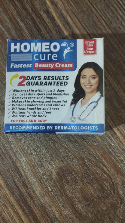 Homeo Cure Beauty Cream Highly Concentrated Fastest 2 Days Results Guaranteed