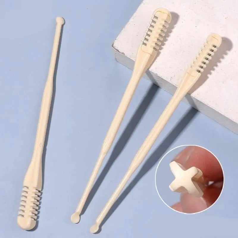 Pack of 2 Double-Sided Manual Nose Hair Trimmers – Safe & Painless Grooming Tool for Men & Women