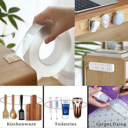 Nano Tape Double Side Tape | Washable Reusable Tape (3 Meter)