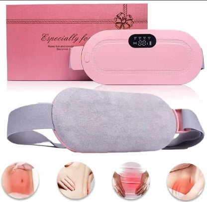 Portable Cordless Heating Pad, Electric Waist Belt Device, Fast Heating Pad with 3 Heat Levels and 3 Massage Modes, Back or Belly Heating Pad for Women, Menstrual Heating Pad, Heating Had for Period Cramps | Cramp Relief Belt