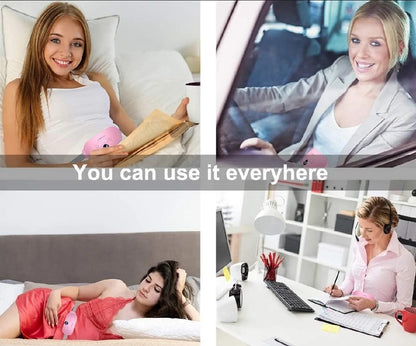 Portable Cordless Heating Pad, Electric Waist Belt Device, Fast Heating Pad with 3 Heat Levels and 3 Massage Modes, Back or Belly Heating Pad for Women, Menstrual Heating Pad, Heating Had for Period Cramps | Cramp Relief Belt