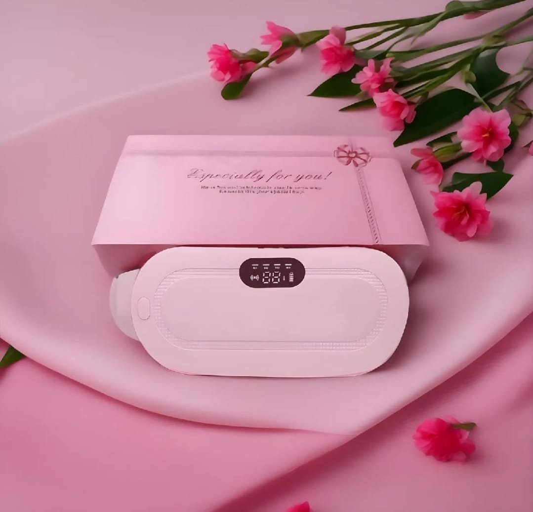 Portable Cordless Heating Pad, Electric Waist Belt Device, Fast Heating Pad with 3 Heat Levels and 3 Massage Modes, Back or Belly Heating Pad for Women, Menstrual Heating Pad, Heating Had for Period Cramps | Cramp Relief Belt