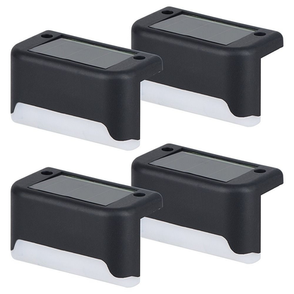 Multifunctional Waterproof LED Solar Step Lamp | Solar Powered Outdoor Fence Light | Garden Pathway And Deck Lighting For Home And Yard Decor