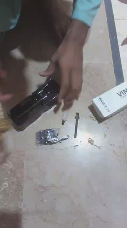 Metal Body Vintage T9 Trimmer & Hair Clipper for Men | USB Rechargeable Professional Hair Cutting Machine | Precision Beard & Hair Grooming Tool